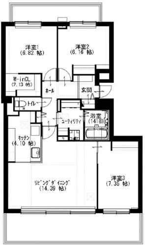 【間取り】 | クリーンリバーフィネス山鼻中央