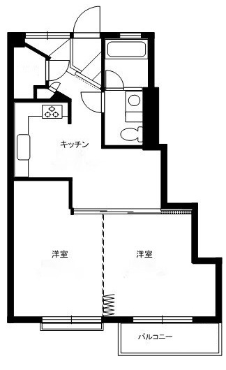 駒留マンション の間取り|間取りです。