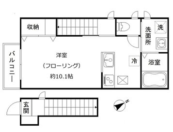 【間取り】 | メゾン　ド　ローリエ
