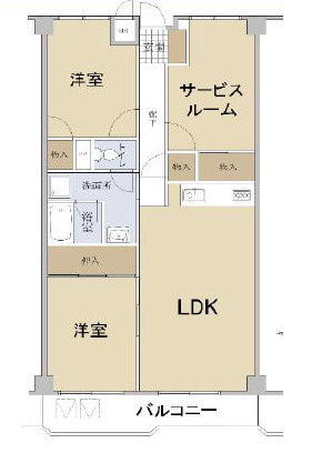 朝日本厚木マンションの間取り