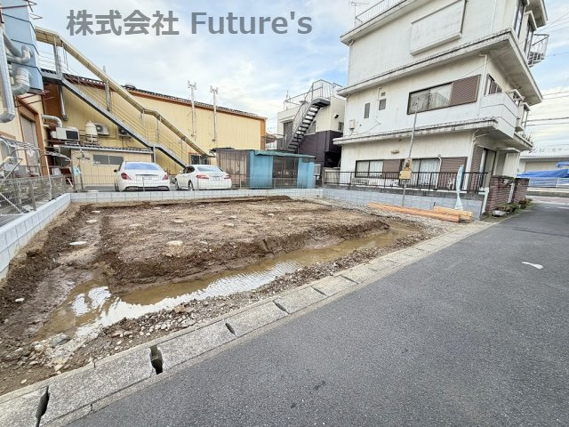 吉川市栄町　新築戸建　全1棟の外観|現地の写真になります。