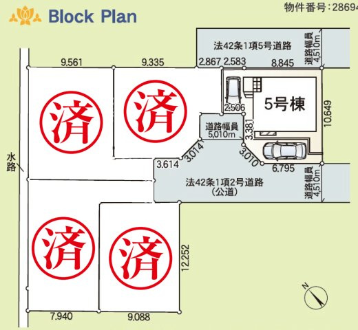 綾瀬市深谷南第２４の区画図
