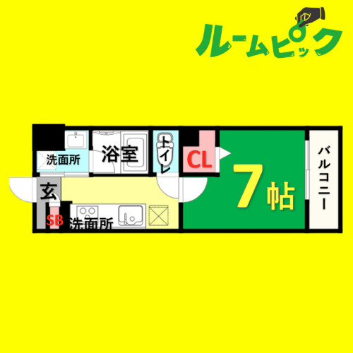 PRIMALE今池　名古屋市賃貸　仲介手数料無料の間取り