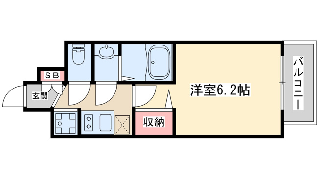 【間取り】 | プレサンス大阪三国ネオス