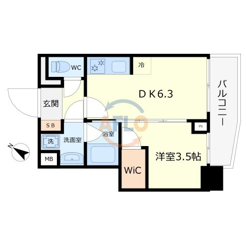 ライフフィールドなにわ本町RUELLEの間取り|ライフフィールドなにわ本町RUELLE　間取り