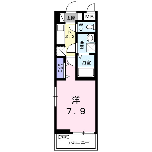 ラ　ラ　トマート　Aの間取り