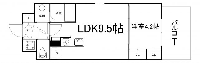【間取り】 | スワンズシティ大手前レーヴェ