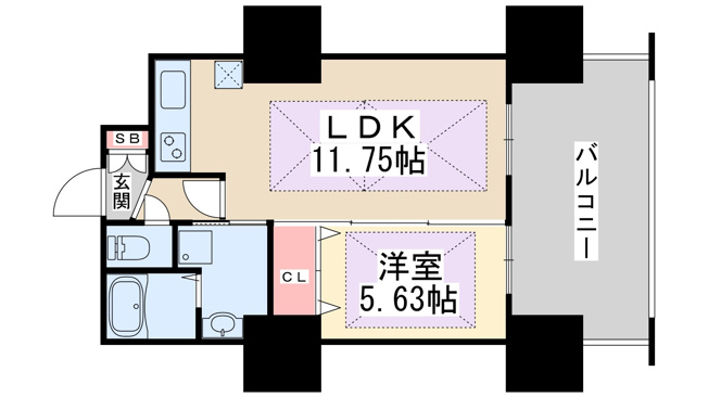 【間取り】 | ノルデンタワー新大阪プレミアム