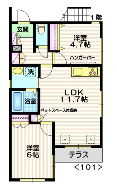 メゾン旗の台の間取り|★ペット共生★