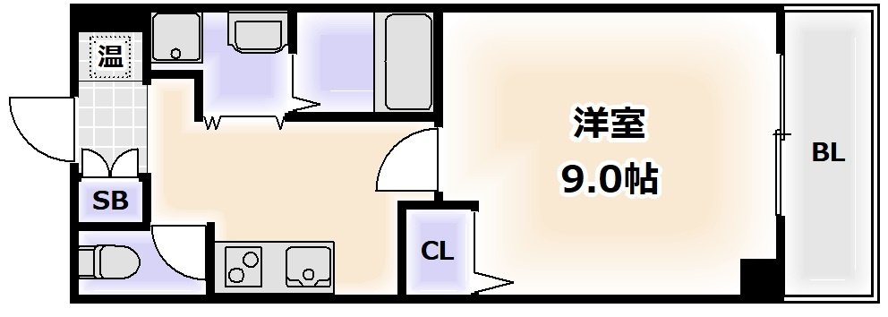 ラポール帝塚山の間取り