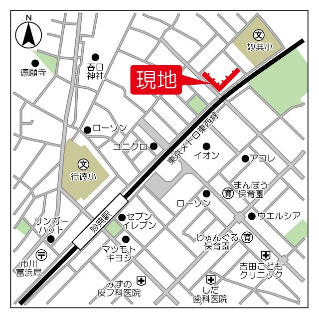 ガーデナヴィルラグナ市川妙典の地図