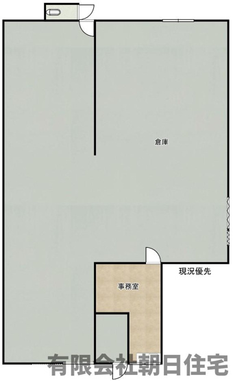 【間取り】 | 松江市馬潟町 倉庫＋土地  準工業地域 | 間取りです。