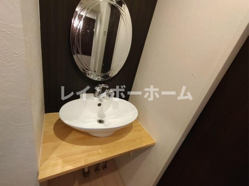 ルストーレ白岡の独立洗面台