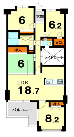 【間取り】 | サンシティ桂坂ロイヤル参番館 | 専有面積98.54㎡