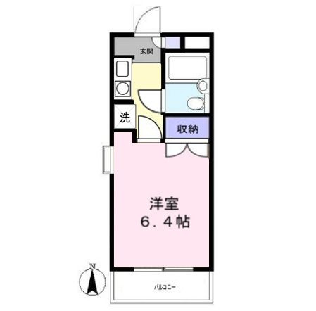 マインズ大和の間取り|物件の間取図です。