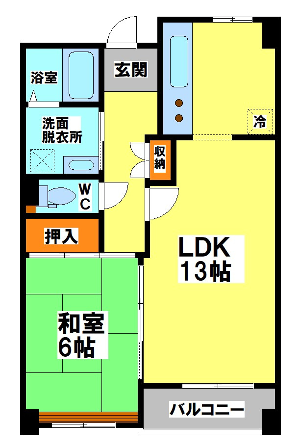 三鷹市下連雀４丁目の賃貸マンションの間取り