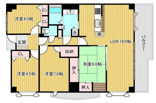 【間取り】 | アーデンコート住吉川