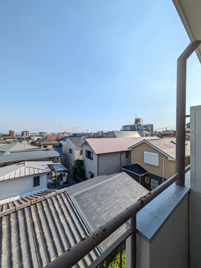【バルコニー】マンション月若 