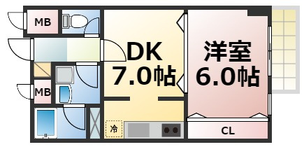 【間取り】 | メゾン・ド・成屋大阪　仲介手数料無料