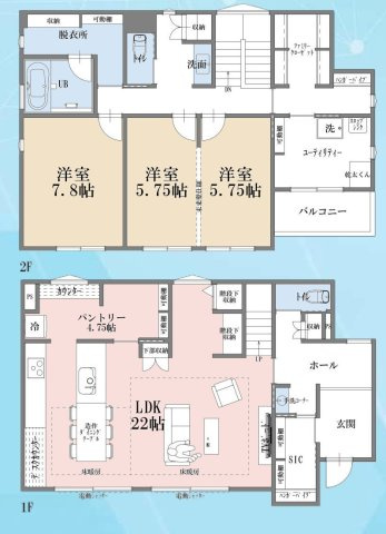 【間取り】 | 3LDKは、リビングダイニングキッチンと3つの居室がある間取り。ファミリー層に非常に人気の高い間取りで、広々としたリビングで家族団らんを楽しみ、個室でプライベートな時間も確保できるのが大きな魅力です。