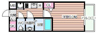 【間取り】 | プレサンス梅田ヴェルテ