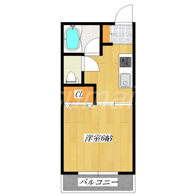 吉野コーポの間取り|使いやすい間取りです♪