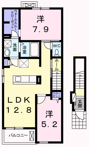 【間取り】 | ルミエールⅡ | 間取図