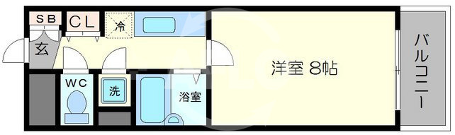 フィレンツェの間取り|フィレンツェ　8帖の間取り