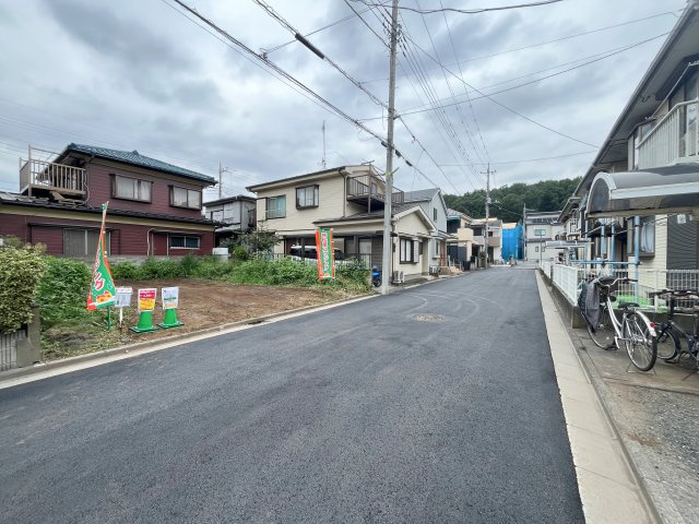所沢市北秋津売地の前面道路含む現地写真