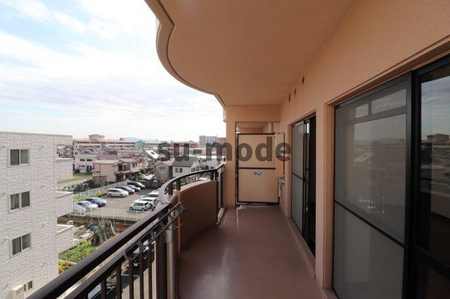 マウントビュー西田中のバルコニー