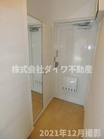 マンション北極星の玄関