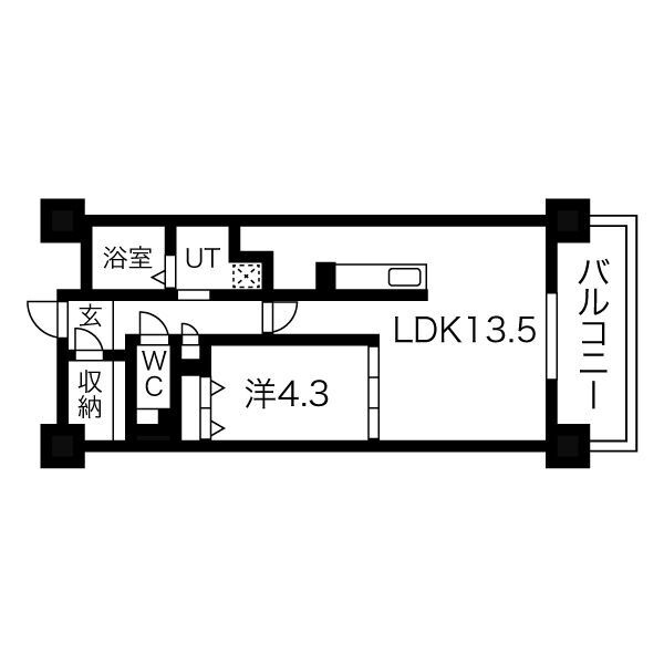 THE MUSE駅南の間取り