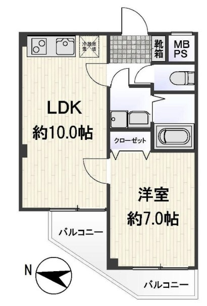 ベルグレードKSの間取り