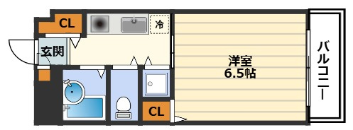 エトワール北梅田の間取り