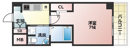 【間取り】 | ラシーヌ天王寺町南