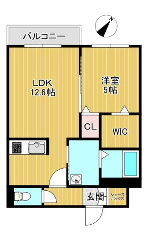 千歳市真々地４丁目の賃貸マンションの間取り