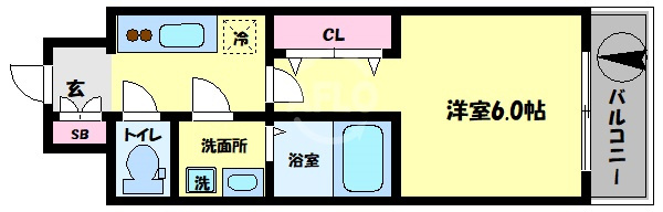 レオンコンフォート難波クレアの間取り|レオンコンフォート難波クレア　間取り