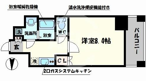 セオリー難波WESTの間取り|セオリー難波WEST 　間取り