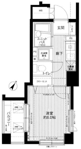 メインステージ護国寺Ⅱの間取り
