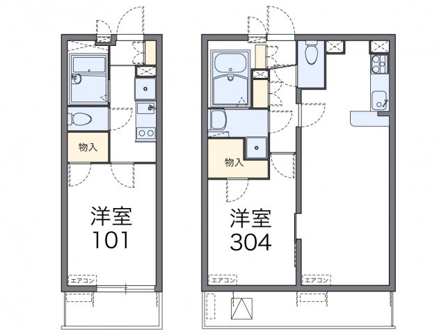 【間取り】 | レオパレスCalm片倉 | 画像2