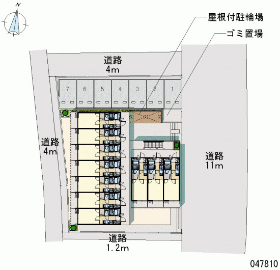 【駐車場】 | レオパレスCalm片倉 | 画像4