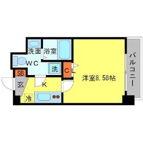 ニホンバシカッコセレニテニホンバイシュッドの間取り|SERENiTE日本橋SUD(セレニテニホンバシシュッド)　間取り
