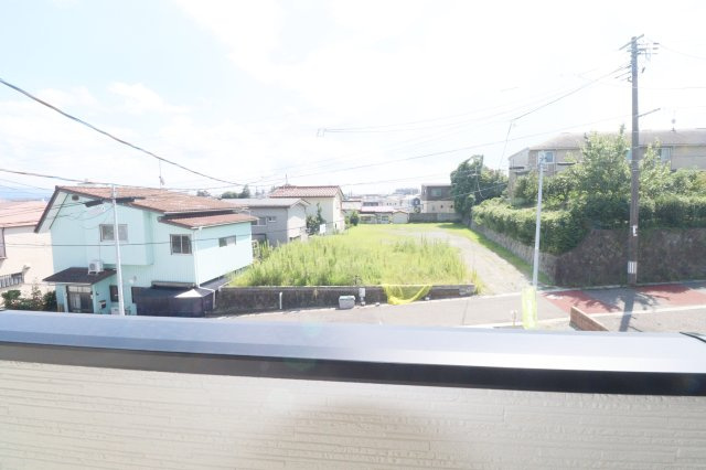 郡山市七ッ池町　　　  １号棟　　　橘小学校、郡山第３中学区　のバルコニー