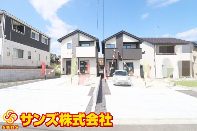 郡山市七ッ池町　　　  １号棟　　　橘小学校、郡山第３中学区　の外観|南側から見た区画全体♪