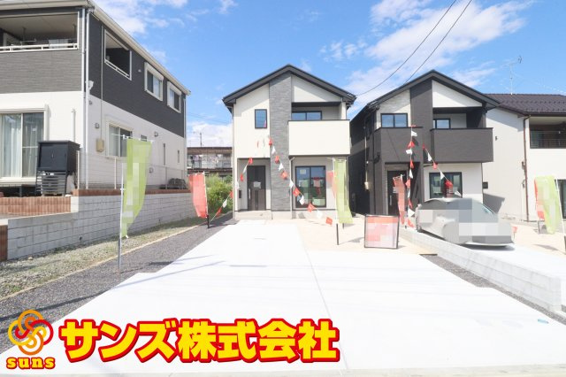 郡山市七ッ池町　　　  １号棟　　　橘小学校、郡山第３中学区　の外観|南側から見た駐車場を含む外観♪