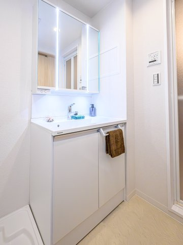 小田急くぬぎ山マンションの独立洗面台|洗面化粧台/施工例