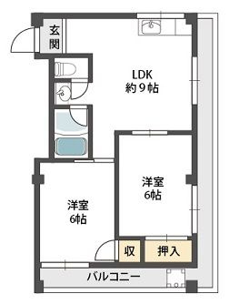 谷口ハイツの間取り