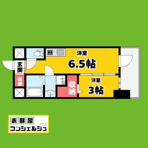 エステムコート名古屋サウスネクストの間取り