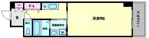 アリビオ夕陽丘　生魂小学校の間取り|アリビオ夕陽丘　間取り