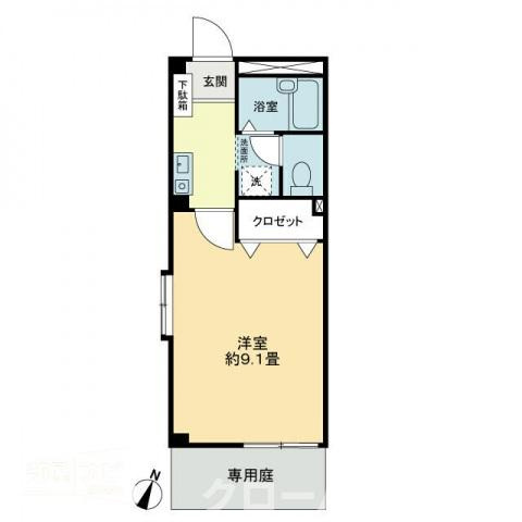 フォブールＴＷＯの間取り|間取図